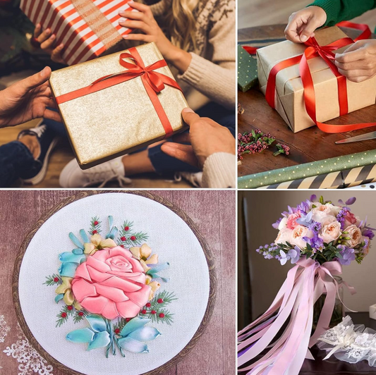 Bakewareind Satin Ribbons for decoration ( Select Colors) ,0.5 Inch Size