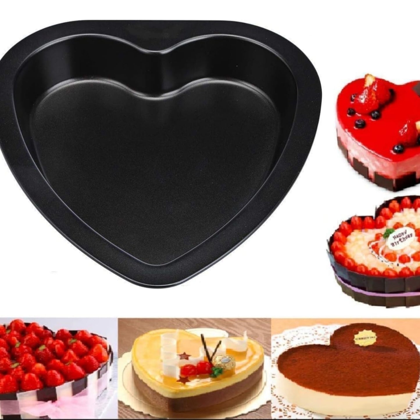 Bakewareind Nonstick Heart Cake Pan