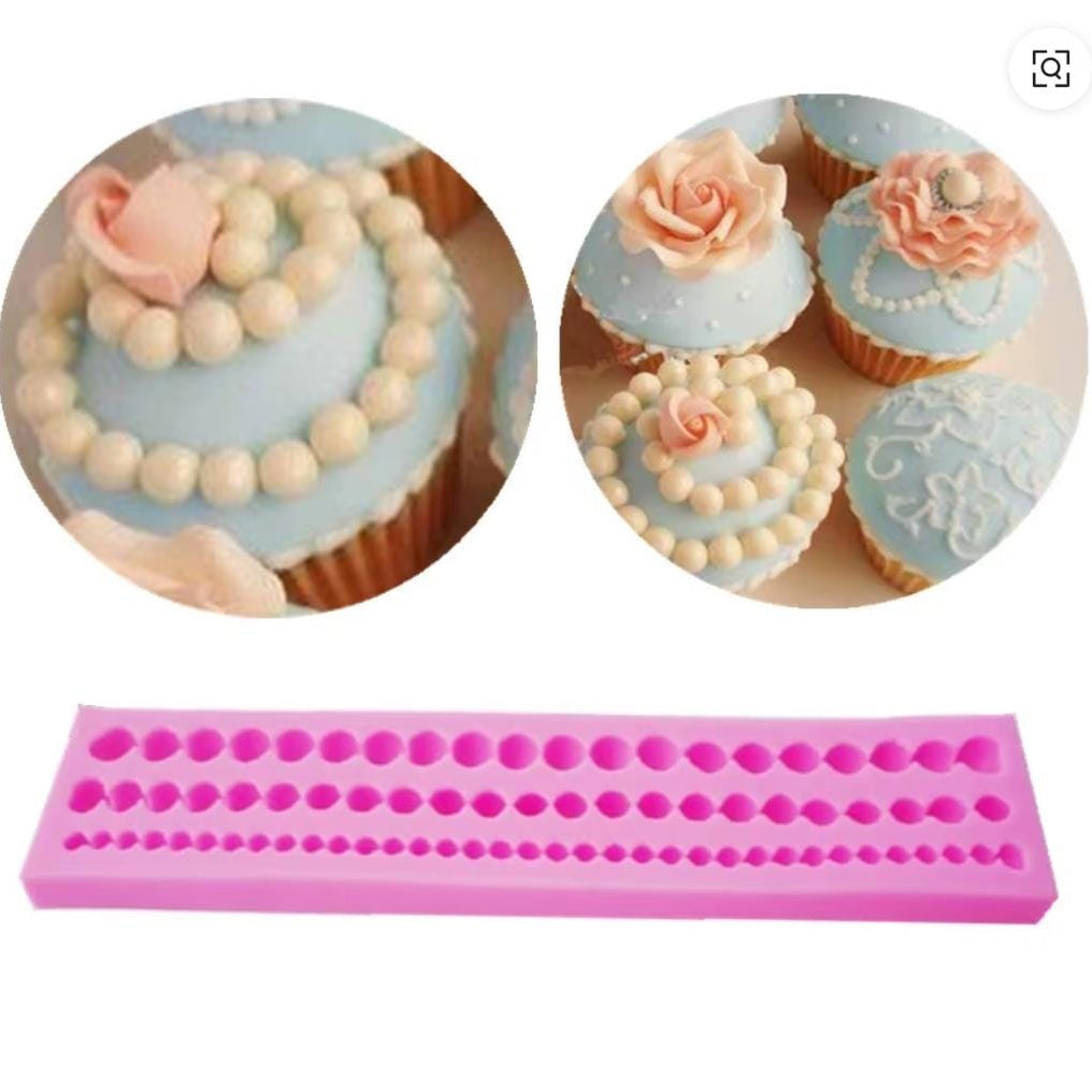Bakewareind String Pearl Fondant Silicone Mould