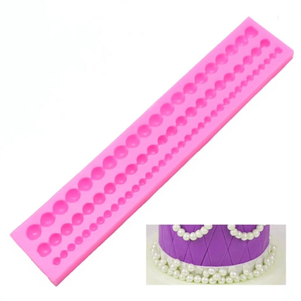 Bakewareind String Pearl Fondant Silicone Mould