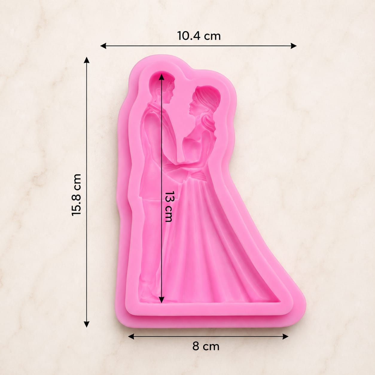 Bakewareind Wedding Couple Chocolate & Fondant Silicone Mould