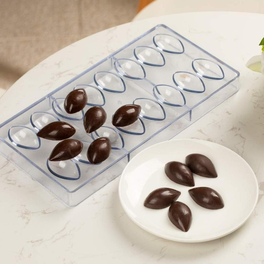 Bakewareind Quenelle Polycarbonate Chocolate Mould, 16 Cavity