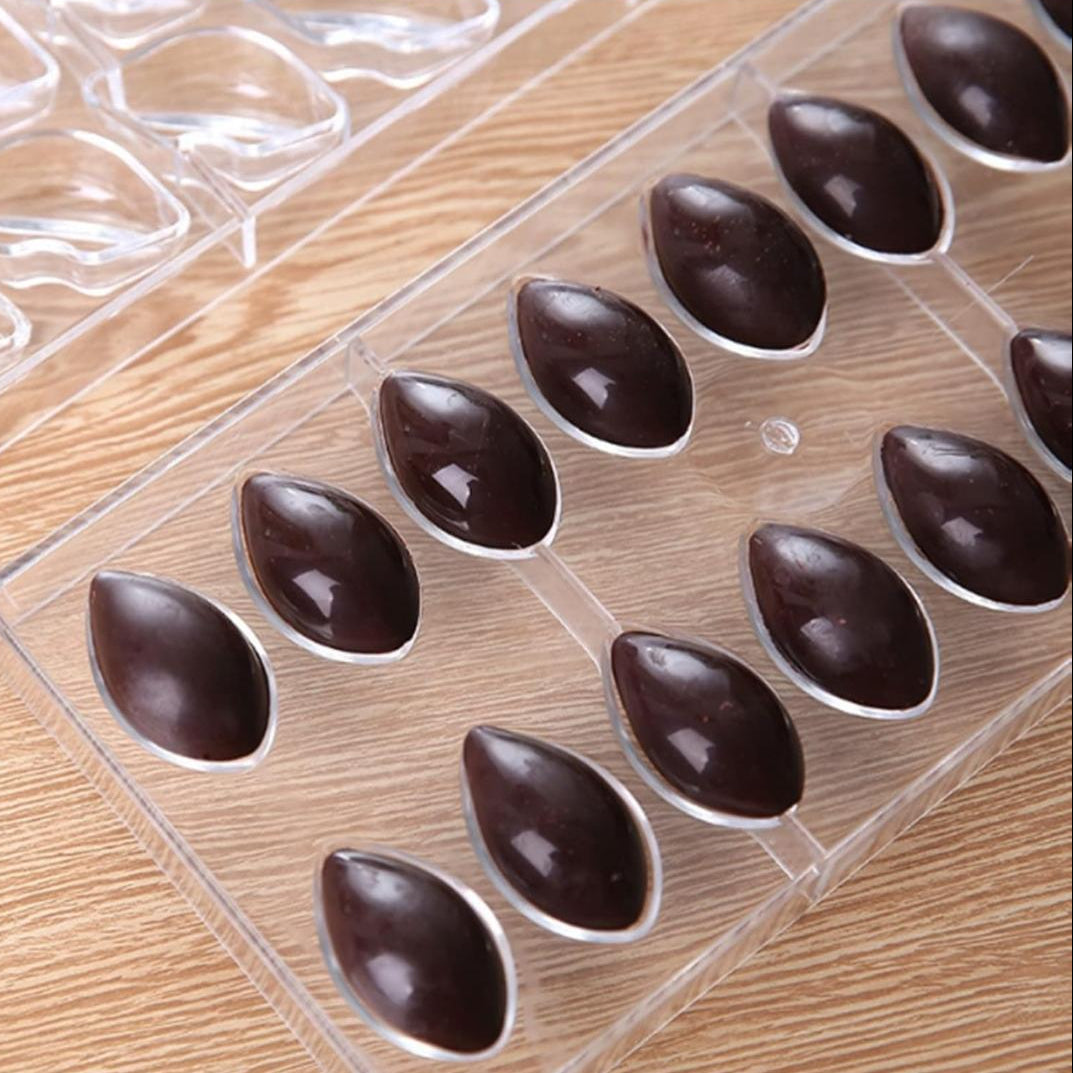 Bakewareind Quenelle Polycarbonate Chocolate Mould, 16 Cavity