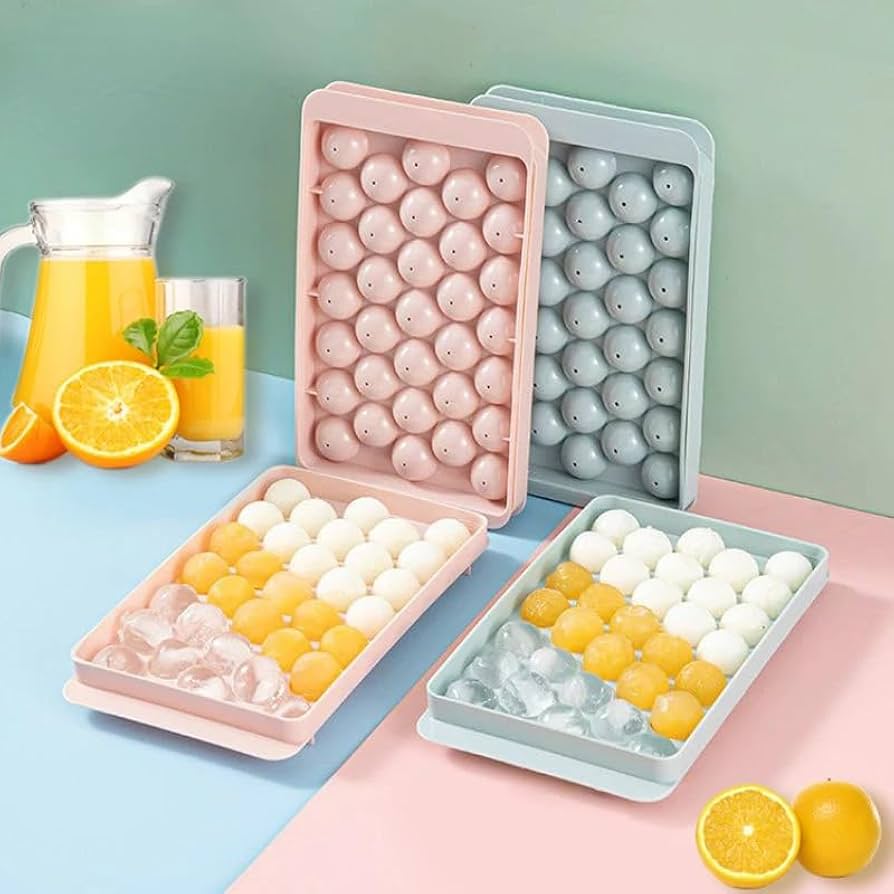 Bakewareind Mini Sphere Ice Cube Plastic Mould, 33 Cavity