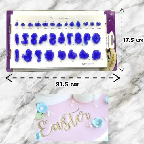 Bakewareind Numerals & Special Characters Cutter Set