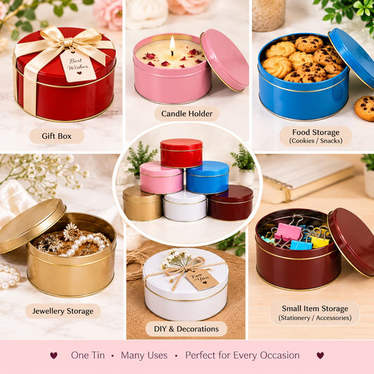 Bakewareind Round Metal Dream Cake Tins Boxes With Lids