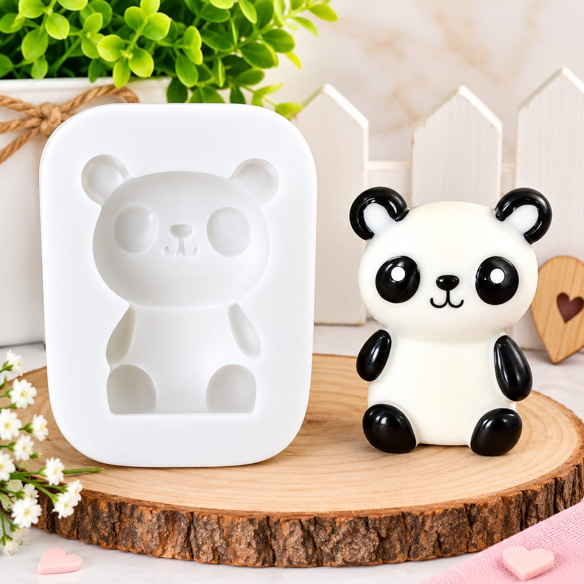 Bakewareind 3D Panda Fondant Silicone Mould