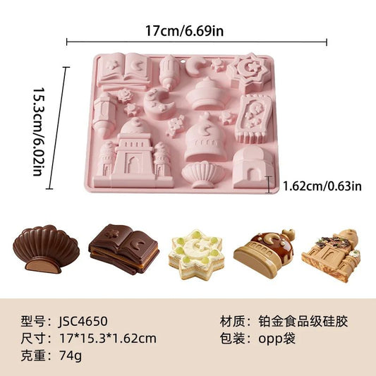 Bakewareind Arabian Nights Islamic Palace  Chocolate Fondant Silicone Mould
