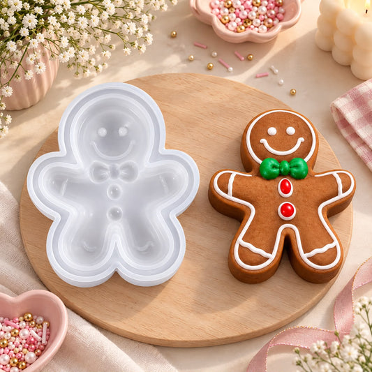 Lyba Moulds Christmas Gingerbread Man Silicone Candle Mould