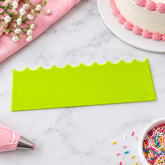 Bakewareind Wave Icing Smoother Acrylic Cake Scraper