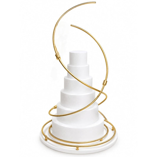 Bakewareind Dual Revolving Cake Stand, Decoration Sticks (2 nos) & Adapter
