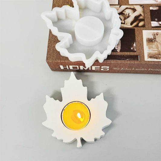 Lyba Moulds Leaf Shape Candle Holder Silicone Mould