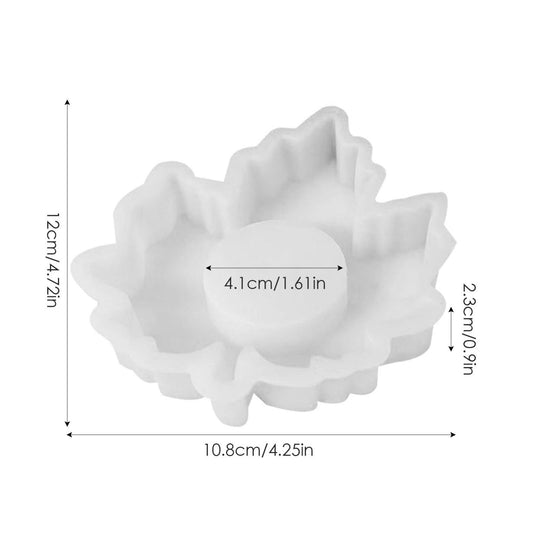 Lyba Moulds Leaf Shape Candle Holder Silicone Mould