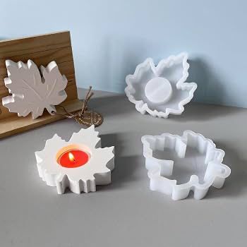 Lyba Moulds Leaf Shape Candle Holder Silicone Mould