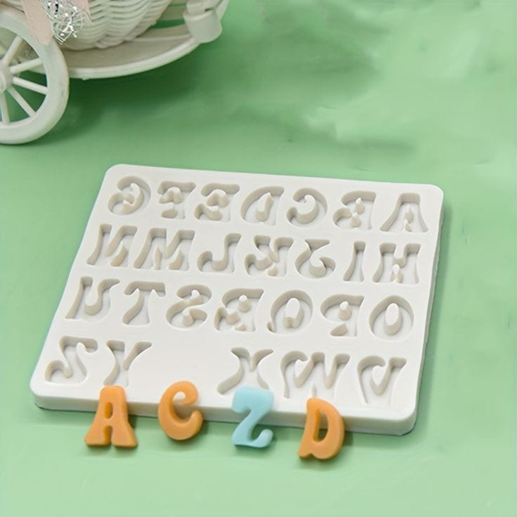 Bakewareind Alphabet Fondant Cake Silicone Mould