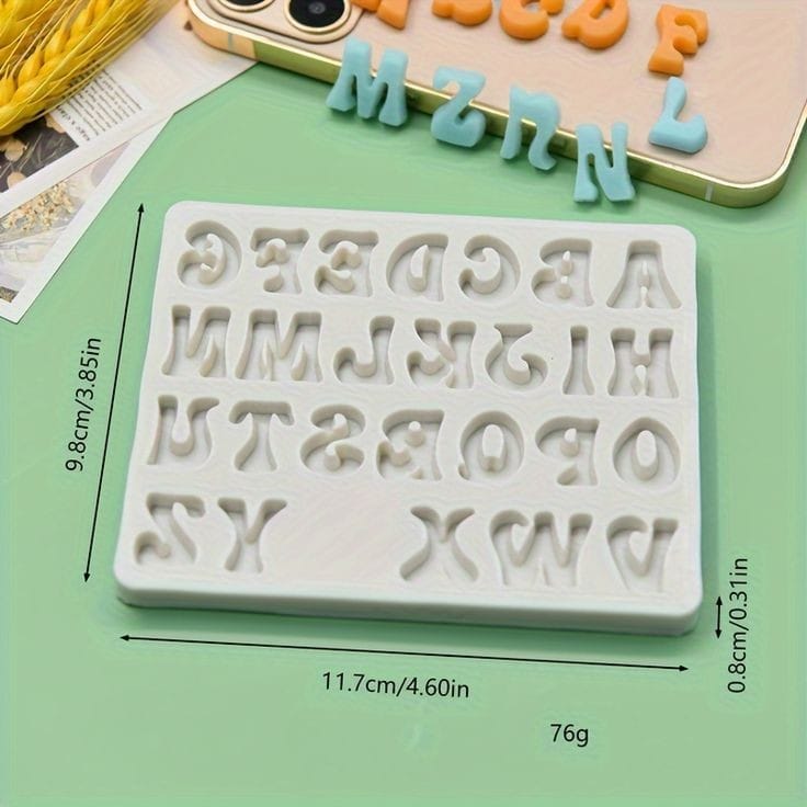 Bakewareind Alphabet Fondant Cake Silicone Mould