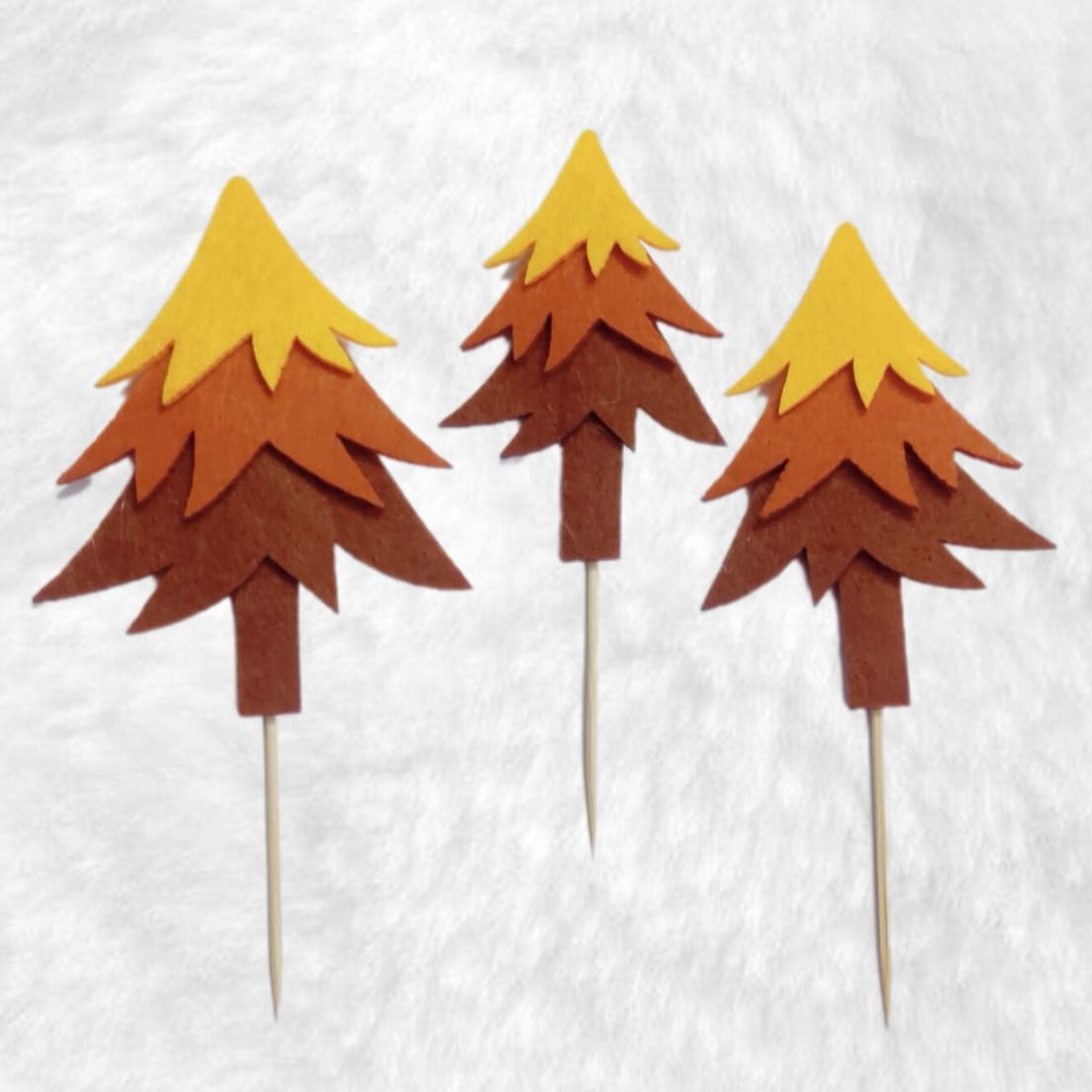 Bakewareind Christmas Tree Cake Decoration Cake Topper,3pcs (Select color)