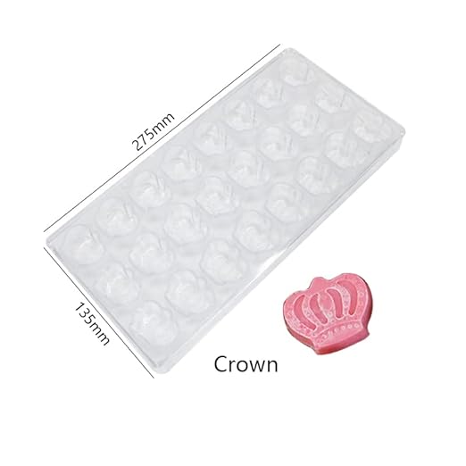 Bakewareind Crown Shape Polycarbonate Chocolate Mould