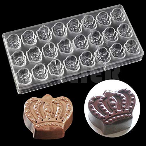 Bakewareind Crown Shape Polycarbonate Chocolate Mould