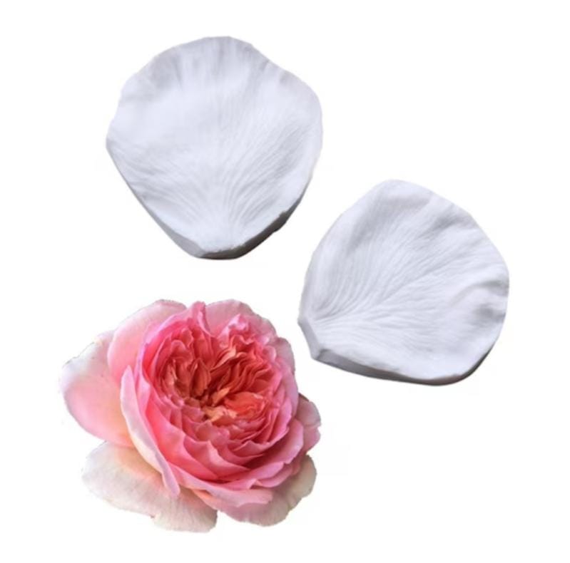 Bakewareind Rose Double Sided Leaf Veiner Silicone Mould, 2pc