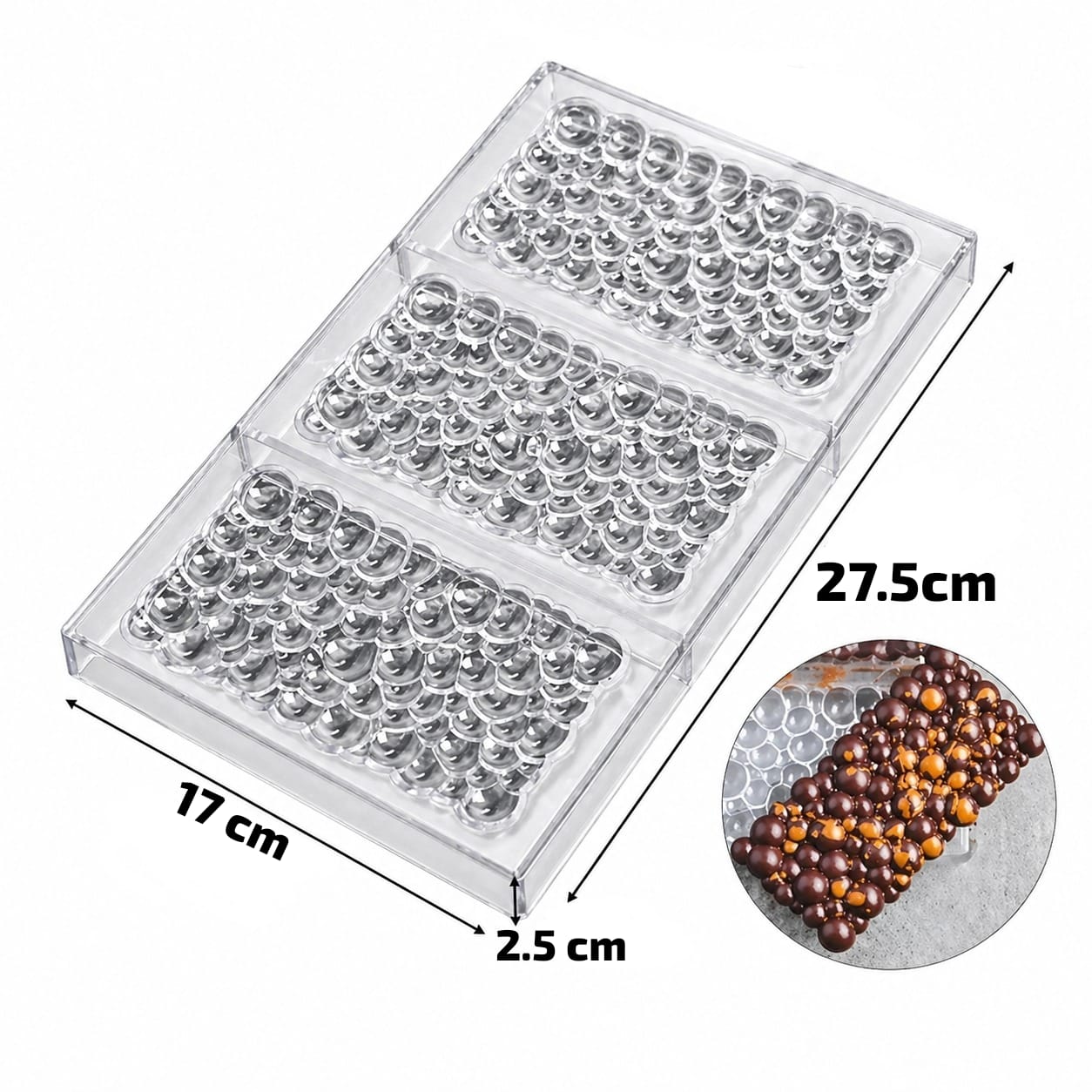 Bakewareind Bubble Polycarbonate Chocolate Mould