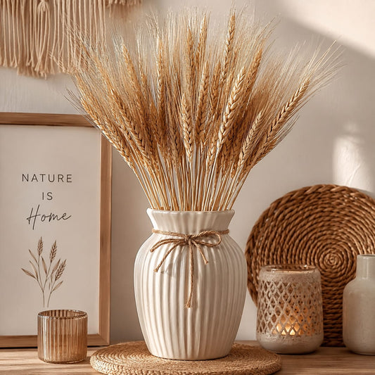 Bakewareind Dried Wheat Grass Cake Topper,Natural 20 Stems