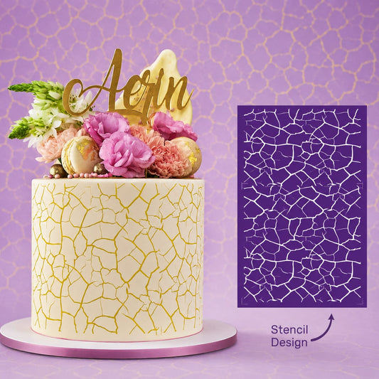 Bakewareind Animal Print Mesh Cake Decorating Stencil Reusable