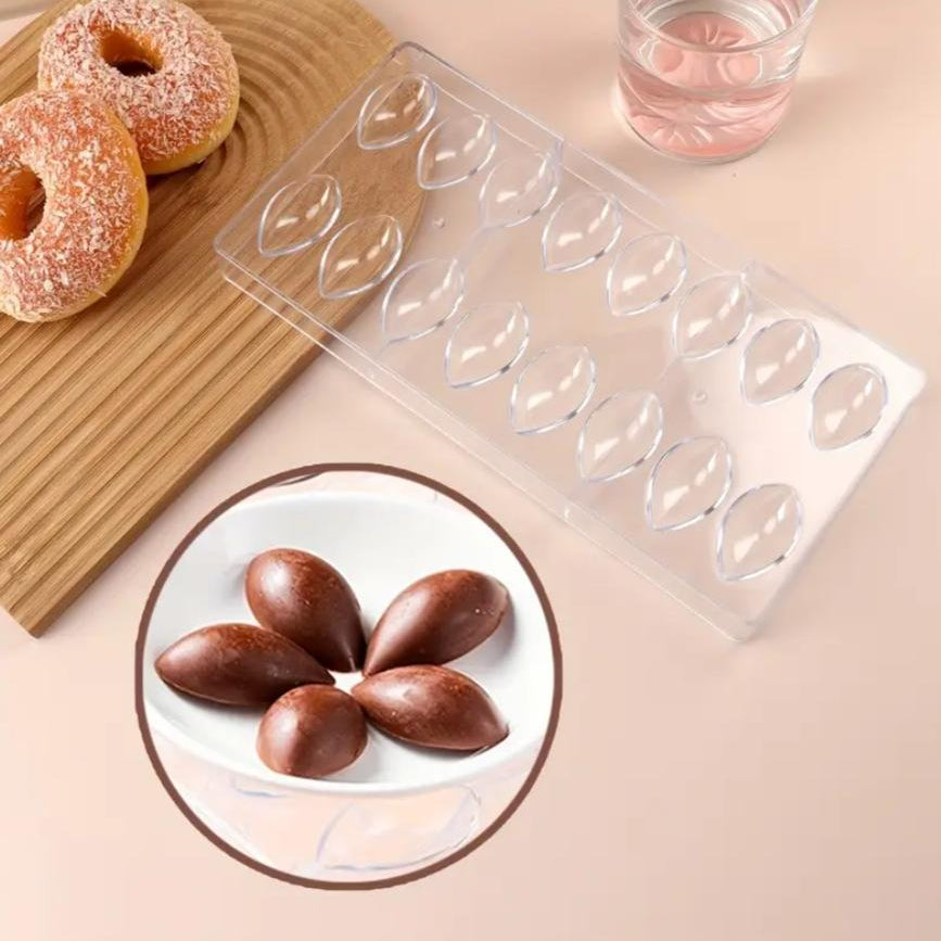 Bakewareind Quenelle Polycarbonate Chocolate Mould, 16 Cavity