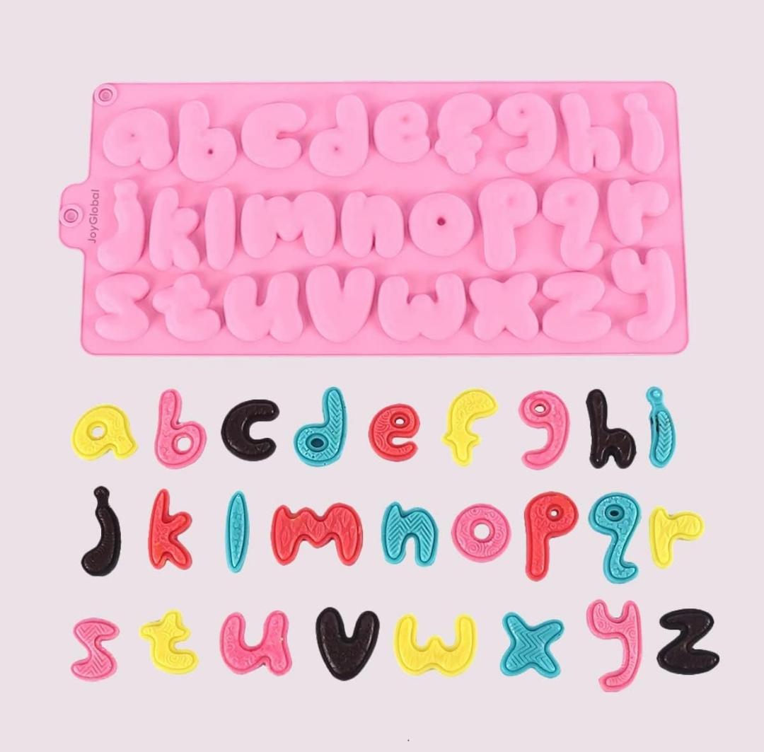 Bakewareind Stylish Lowercase Alphabet Silicone Chocolate Cake Mould