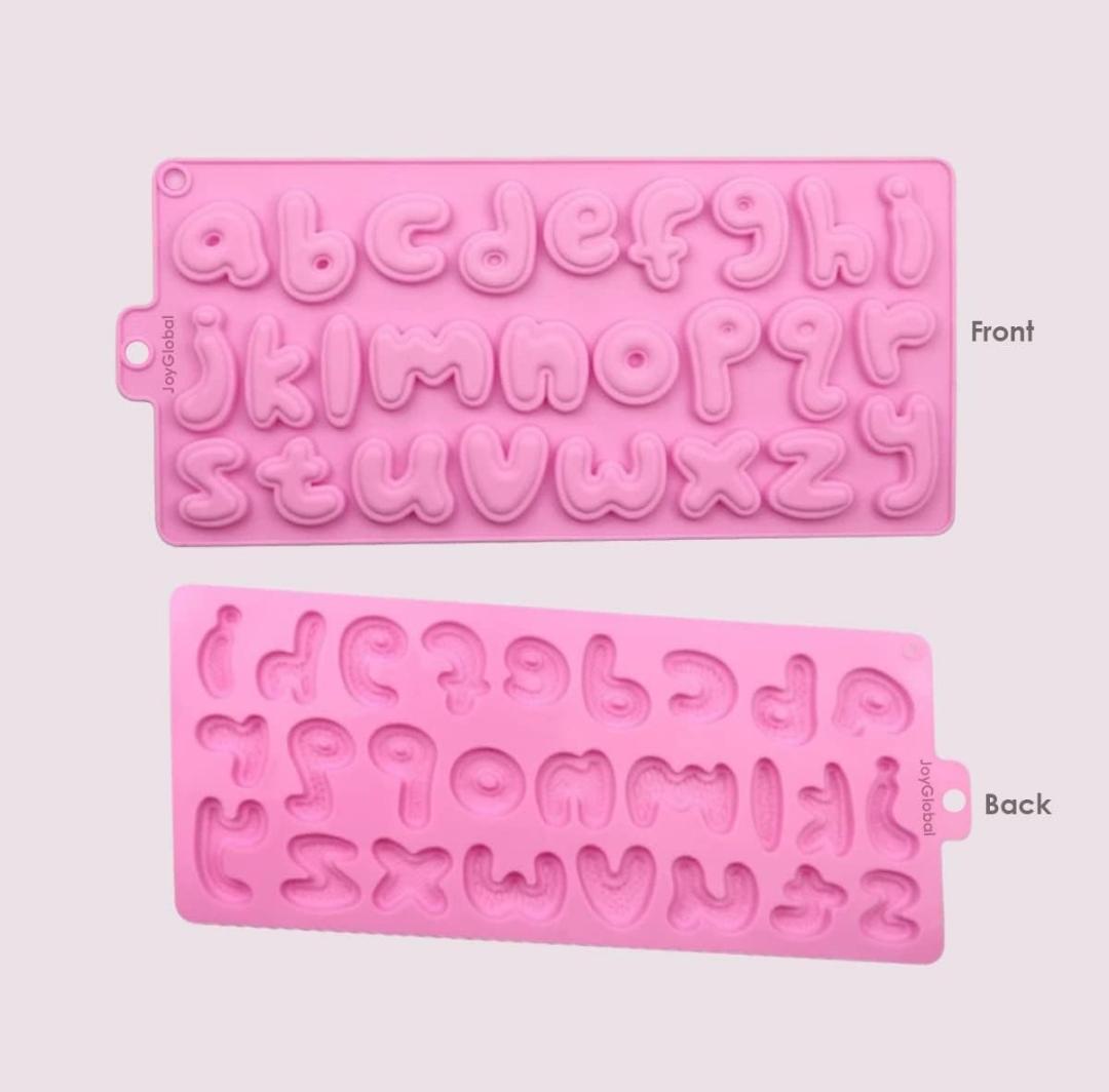 Bakewareind Stylish Lowercase Alphabet Silicone Chocolate Cake Mould