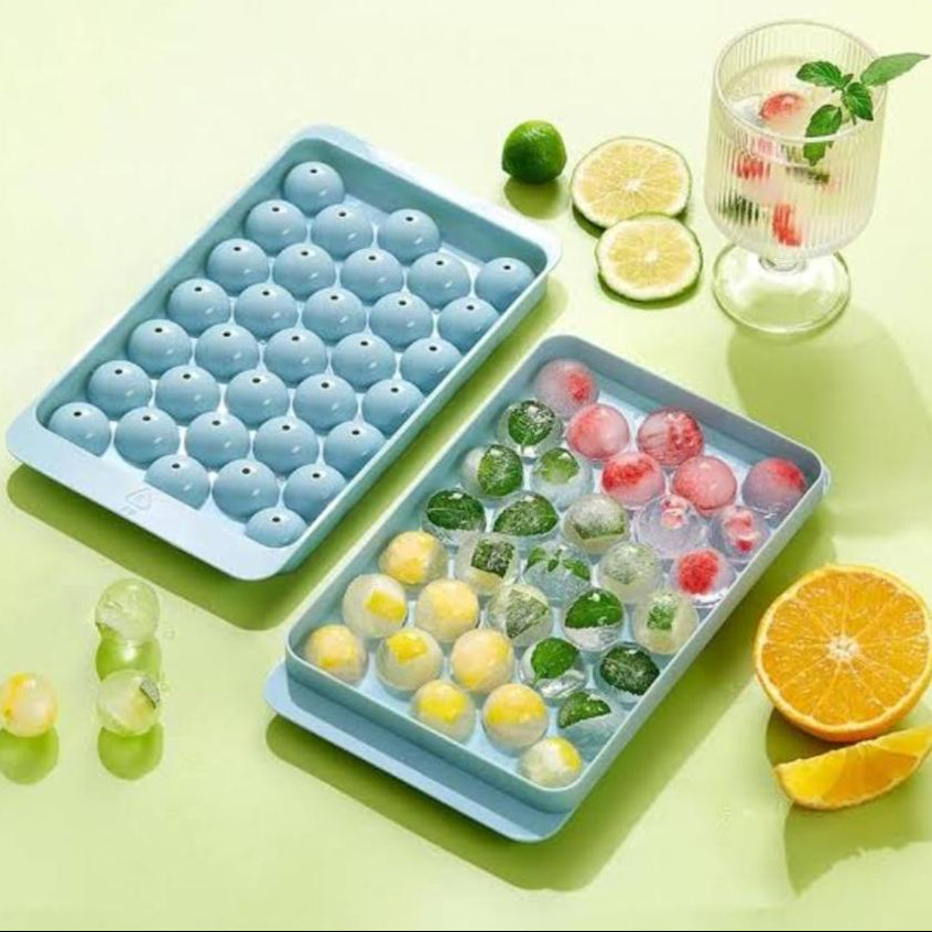 Bakewareind Mini Sphere Ice Cube Plastic Mould, 33 Cavity