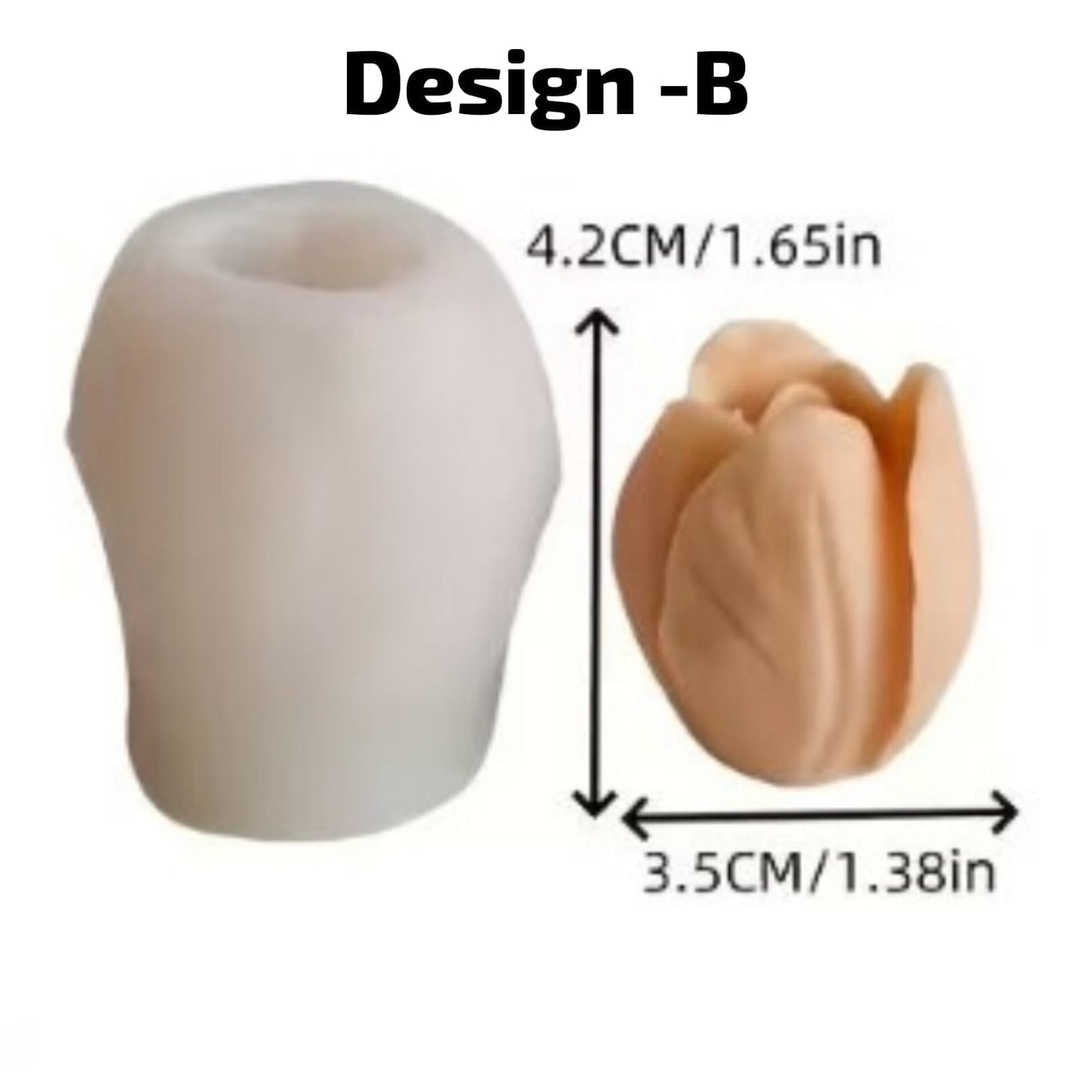 Lyba Moulds Floral Tulip Flower Silicone Mould, 3pcs