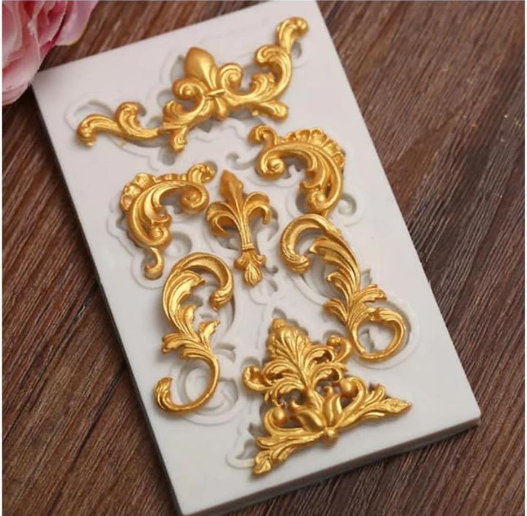 Bakewareind Baroque Relief Fondant Silicone Mould