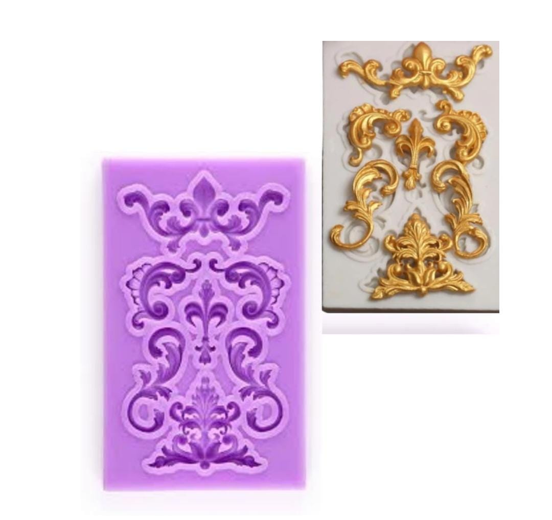 Bakewareind Baroque Relief Fondant Silicone Mould