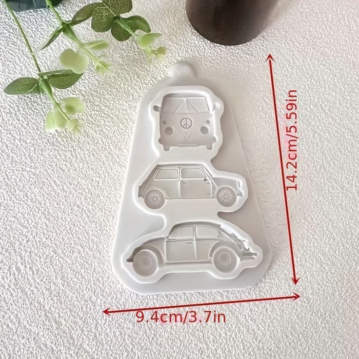 Bakeawreind Car Bus Fondant chocolate Cake Silicone Mould - Bakeware India