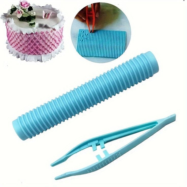 Bakeawreind Clip Roller Lace Tools fondant cake tool,2pcs - Bakeware India