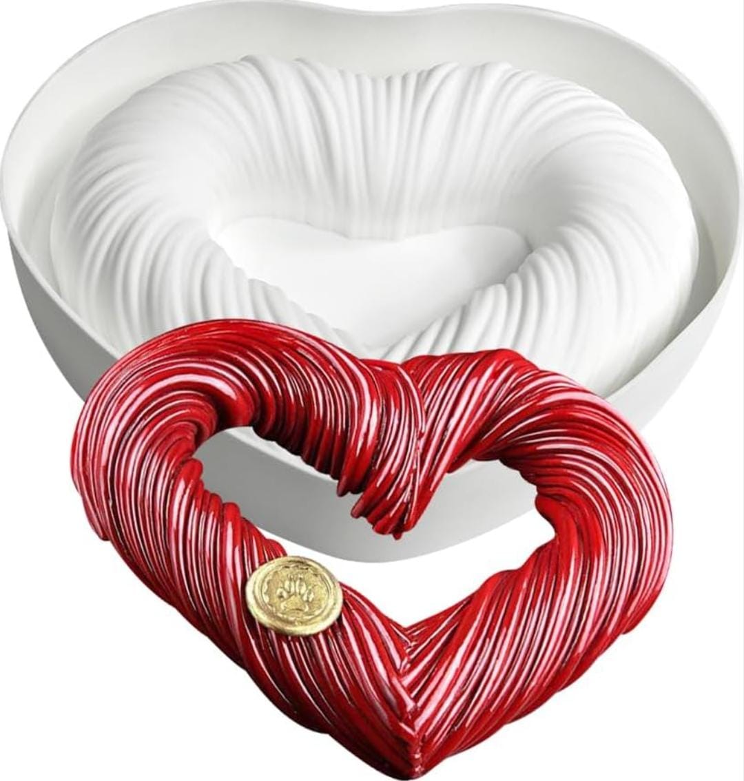 Bakeawreind Love Heartbeat Entremet Mousse Cake Silicone Mould - Bakeware India