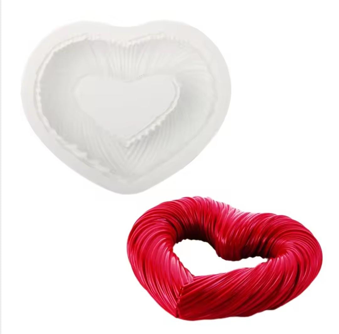 Bakeawreind Love Heartbeat Entremet Mousse Cake Silicone Mould - Bakeware India