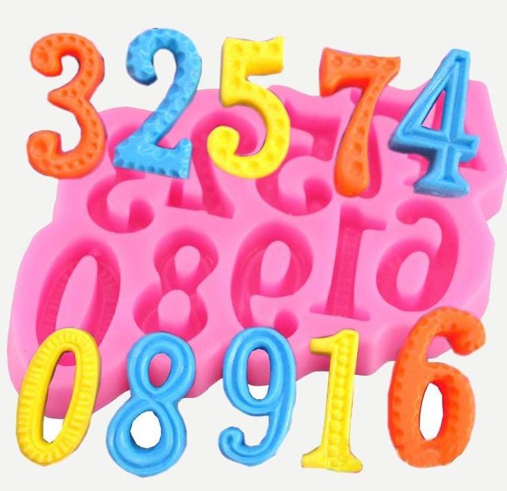 Bakewareind 0 - 9 Number chocolate cake silicone mould - Bakeware India