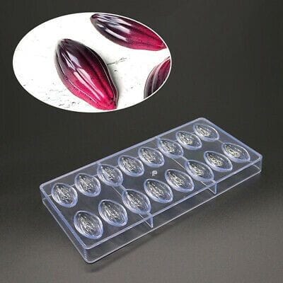 Bakewareind 16 cavity Olive Fruit Lotus shape polycarbonate chocolate mould - Bakeware India