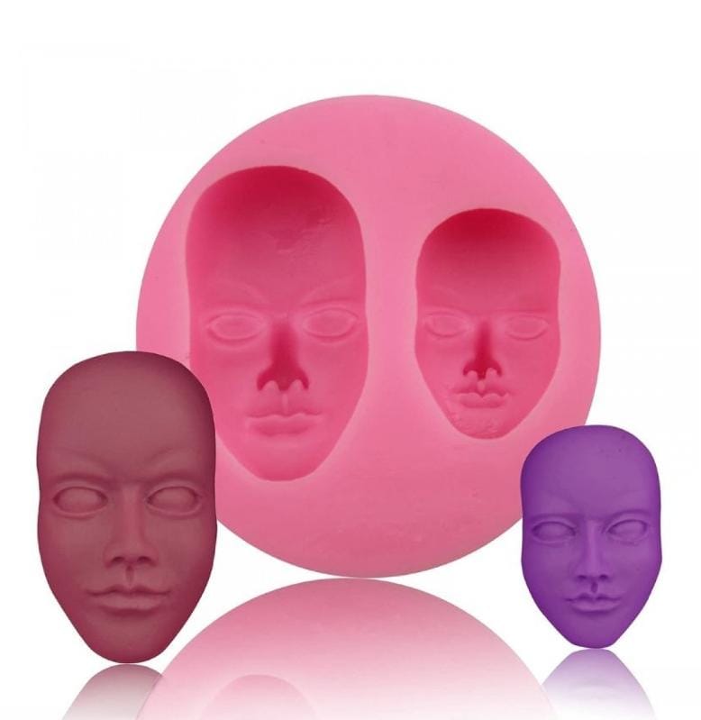 Bakewareind 2 in 1 Human Face Silicone Faces - Bakeware India