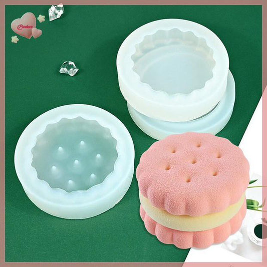 Bakewareind 3 IN 1 Cookie Biscuit Mousse Cake Silicone Mould - Bakeware India