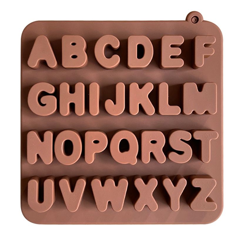 Bakewareind 3D Alphabet Letter Fondant Chocolate Silicone Mould - Bakeware India