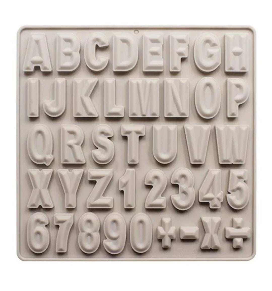 Bakewareind 3D Alphabet Silicone Chocolate Cake Mould - Bakeware India