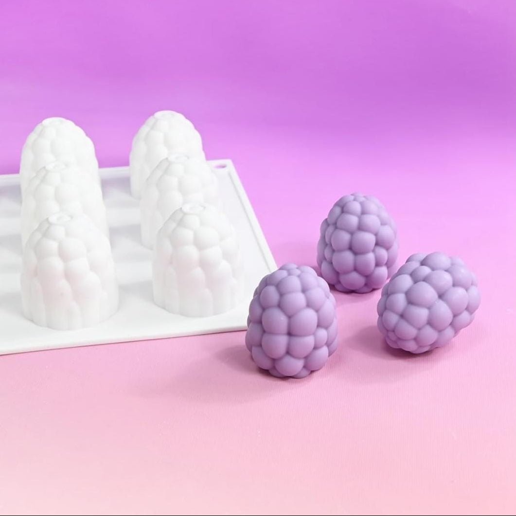 Bakewareind 3D Blackberry Mousse Fruit Chocolate Silicone Mould, 15 cavity - Bakeware India