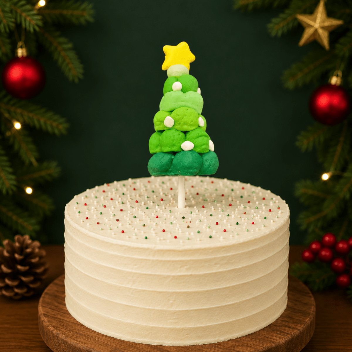 Bakewareind 3D Christmas Tree Cake Decoration Cake Topper (select design) - Bakeware India