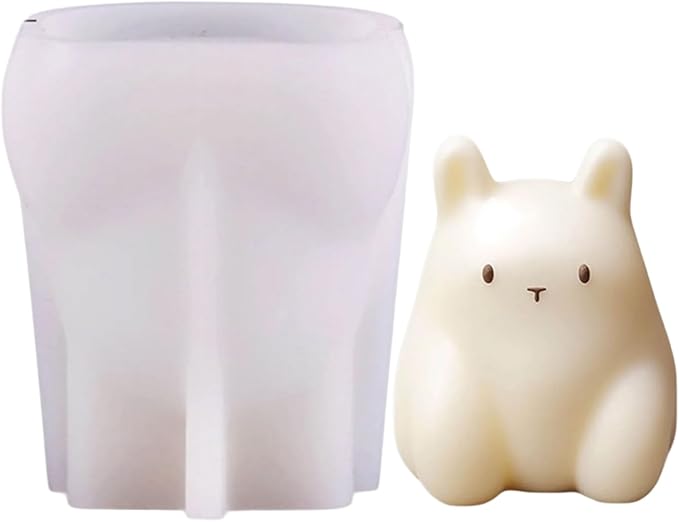 Bakewareind 3D Cute Rabbit Animal Jelly Pudding Silicone Fondant Mousse Cake Mould - Bakeware India