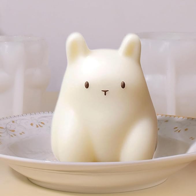 Bakewareind 3D Cute Rabbit Animal Jelly Pudding Silicone Fondant Mousse Cake Mould - Bakeware India