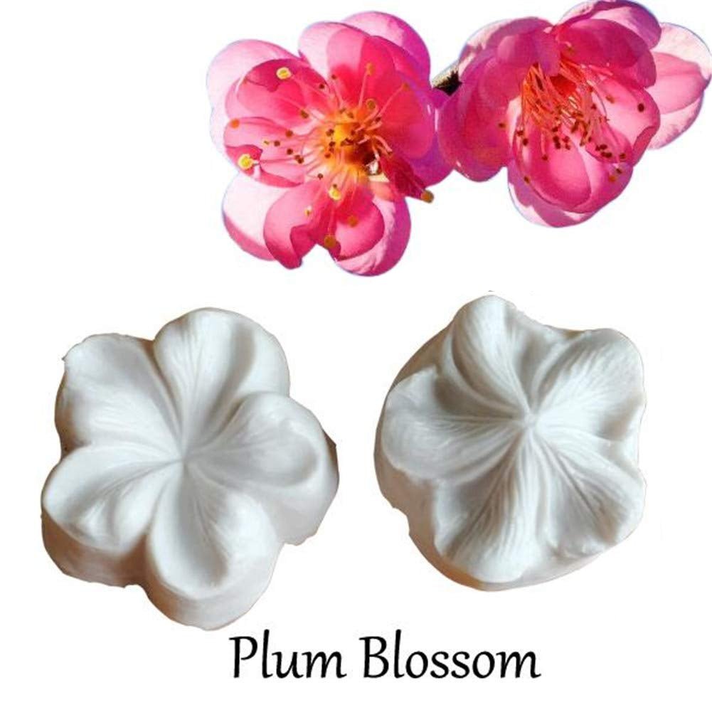 Bakewareind 3D Flower Bloosom Petal Leaves Veiner Silicone Mould & Stainless Cutter, 3pcs - Bakeware India