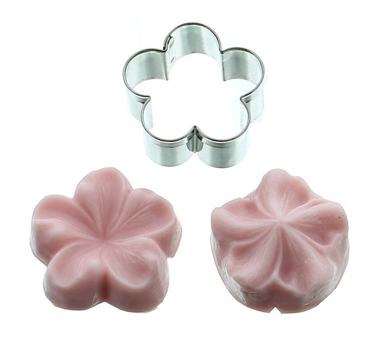 Bakewareind 3D Flower Bloosom Petal Leaves Veiner Silicone Mould & Stainless Cutter, 3pcs - Bakeware India